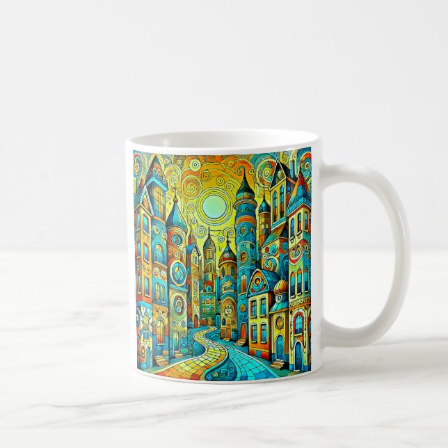 Taza De Café Un ville aux aurores  (Derecha)
