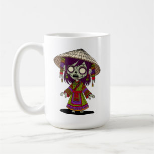 Taza De Café Un Zombie Vietnamita lindo