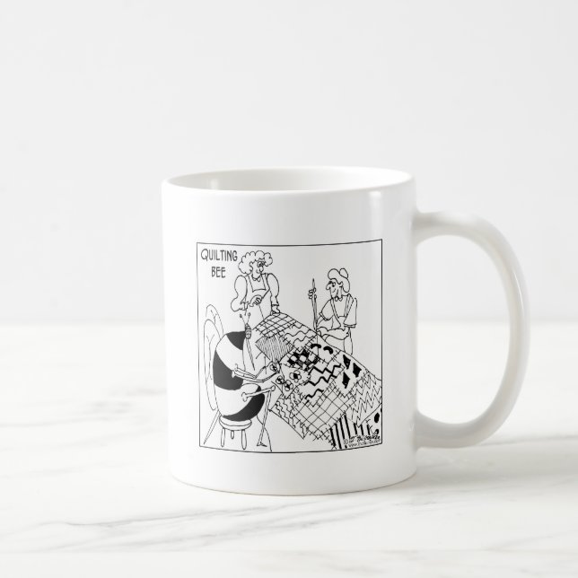 Taza De Café Una abeja que acolcha (Derecha)