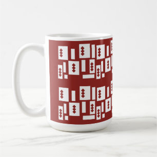 Taza De Café Una alfombra roja con un patrón texturado se extie