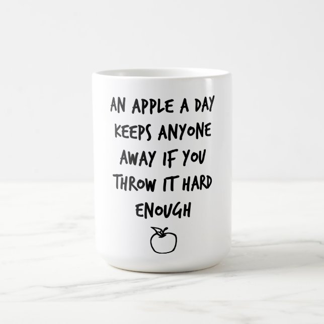 Taza De Café Una Apple al día (Centro)