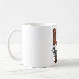 Taza De Café Una bota de vaquero