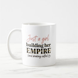 Taza De Café Una Chica construyendo su Chica imperial