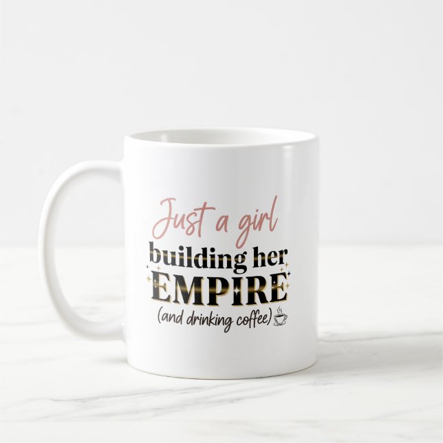 Taza De Café Una Chica construyendo su Chica imperial (Izquierda)