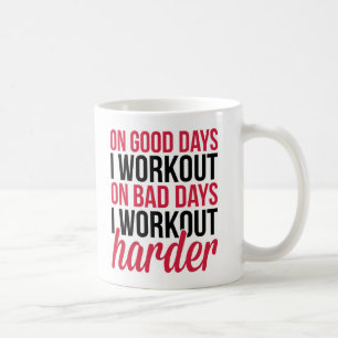 Taza De Café Una cita más dura del gimnasio del entrenamiento