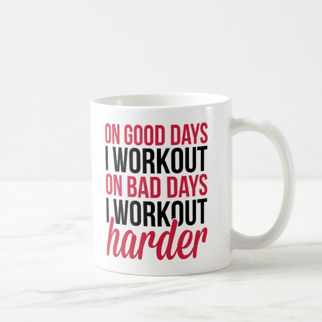 Taza De Café Una cita más dura del gimnasio del entrenamiento (Derecha)