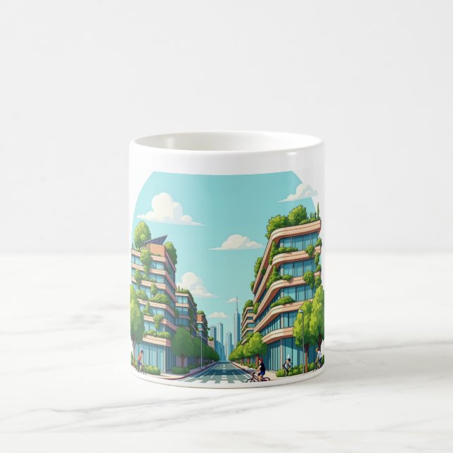 Taza De Café Una ciudad ecológica y ecológicamente sostenible (Centro)