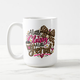 Taza De Café Una Clase Pequeña Una Estampa de Leopardo Feral