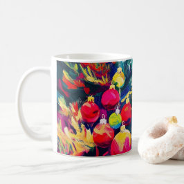 Taza De Café una colorida huella de la copa.