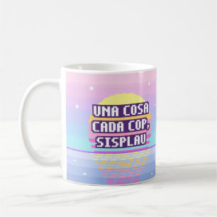 Taza De Café Una Cosa Cada Cop, Sisplau Pixel Mug