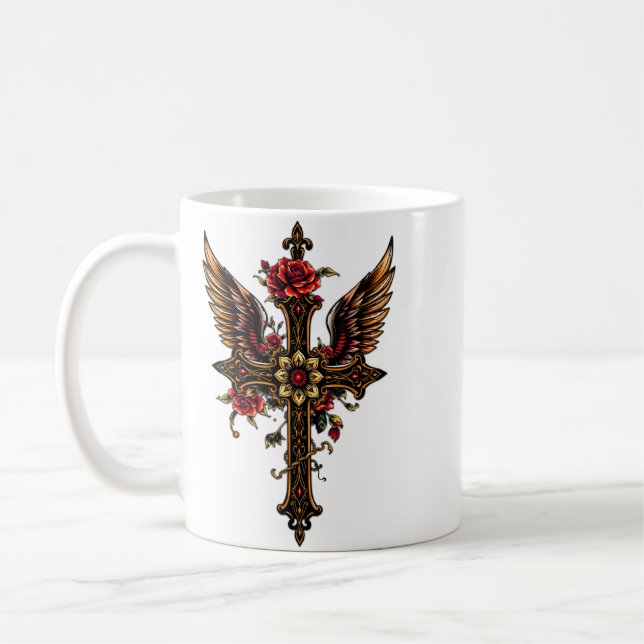 Taza De Café Una cruz elegante (Izquierda)