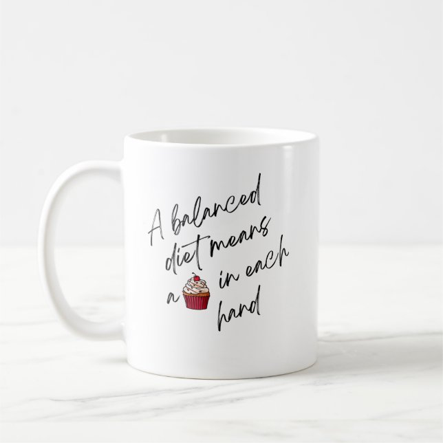 TAZA DE CAFÉ UNA DIETA EQUILIBRADA (Izquierda)