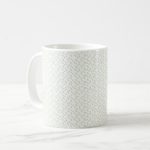Taza De Café Una dispersión de cuadrados verdes pálidos sobre b