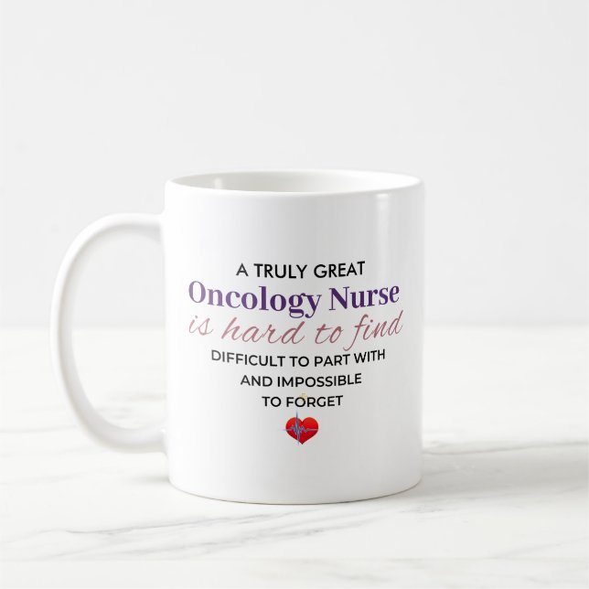 Taza De Café Una enfermera verdaderamente grande en oncología - (Izquierda)