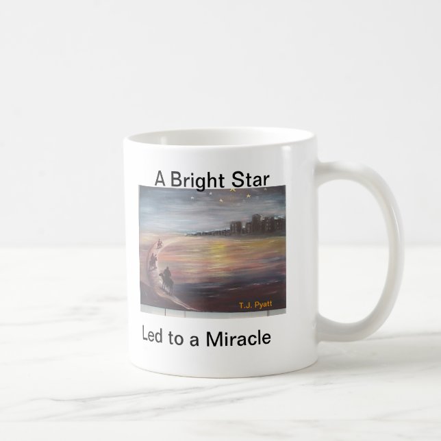 Taza De Café Una estrella brillante llevada a un milagro (Derecha)