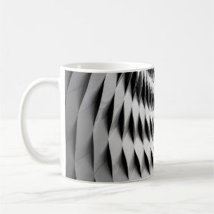 TAZA DE CAFÉ UNA FACHADA CURVA CUBIERTA EN LATICEWORK BLANCO