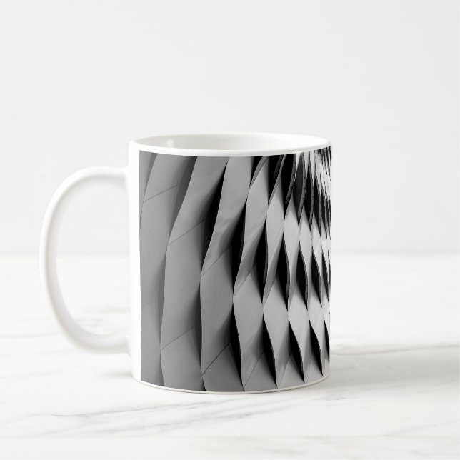 TAZA DE CAFÉ UNA FACHADA CURVA CUBIERTA EN LATICEWORK BLANCO (Izquierda)