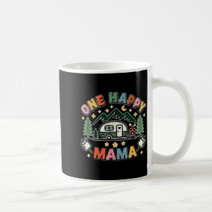 Taza De Café Una Feliz Mamá Campista Primera Cumpleaños Camping