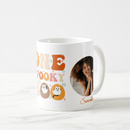 Taza De Café Una Foto de Gato Fantasma de Halloween Groovy y Es