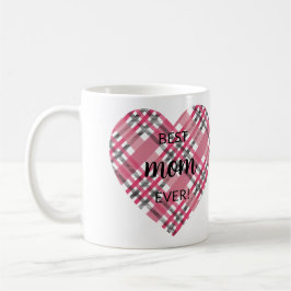 Taza De Café Una foto de la mejor madre del corazón rosado