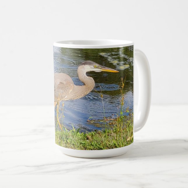 Taza De Café Una garza azul (Anverso derecho)