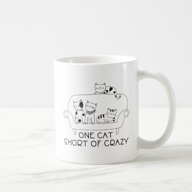 Taza De Café Una Gata Menos Que Loca (Derecha)
