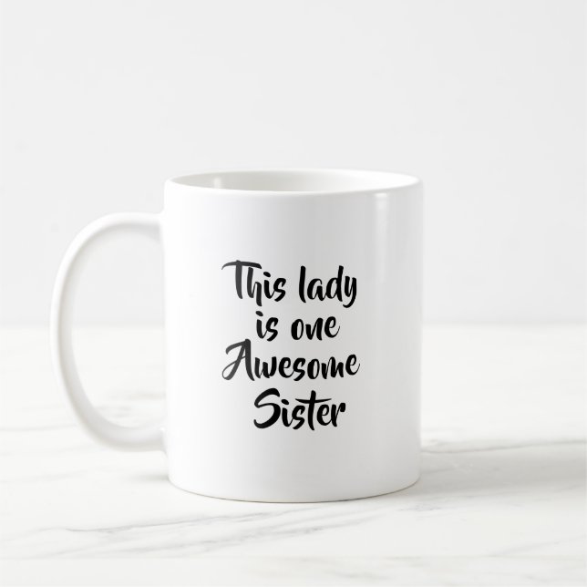 Taza De Café Una Hermana Increíble Divertida (Izquierda)