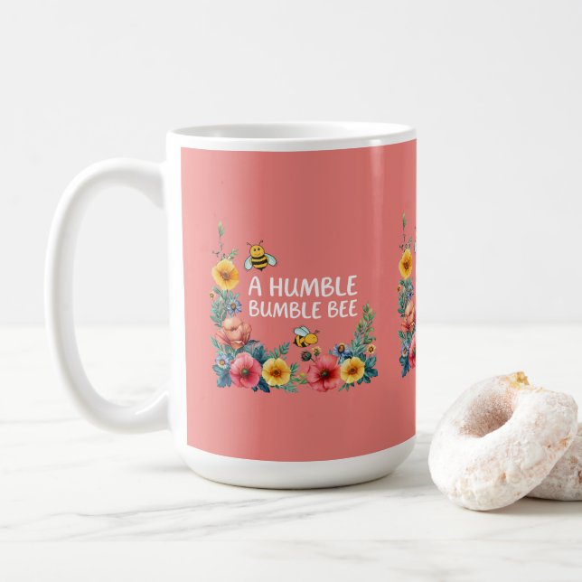 Taza De Café Una Humilde Abeja Bombón (Con donut)