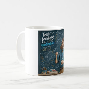 Taza De Café Una ilustración artística de una profesora
