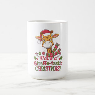 Taza De Café Una jirafa de navidades juguetones