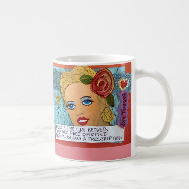 TAZA DE CAFÉ UNA LÍNEA FINA DE MUG-THRE ENTRE LOCO Y (Derecha)