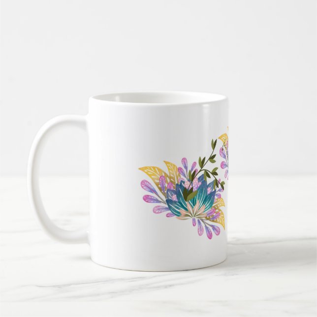 Taza De Café Una maravilla de ilustracion de té muy bien diseña (Izquierda)
