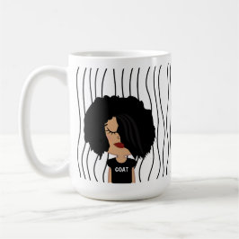 Taza De Café Una Maravillosa Mujer Tiró Mug. ¡Elige Tu Mirada!