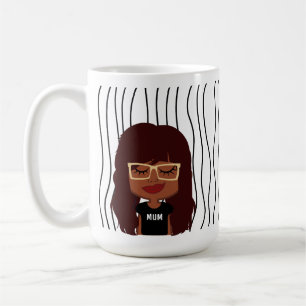 Taza De Café Una Maravillosa Mujer Tiró Mug. ¡Elige Tu Mirada!