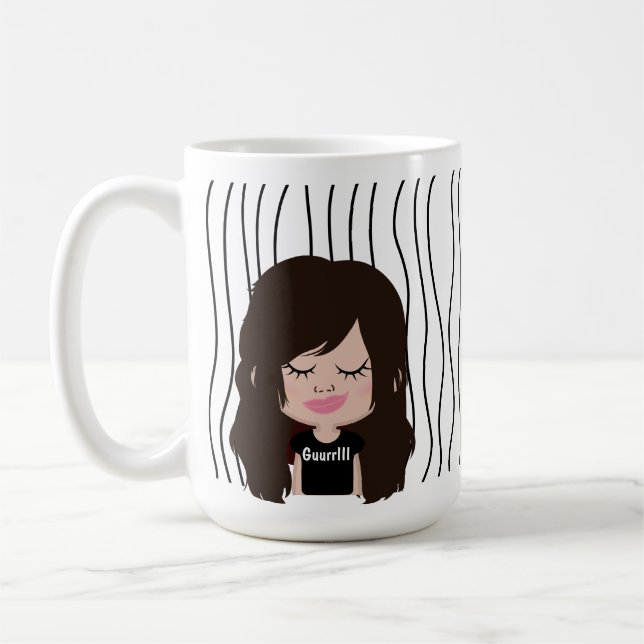 Taza De Café Una Maravillosa Mujer Tiró Mug. ¡Elige Tu Mirada! (Izquierda)