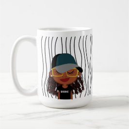 Taza De Café Una Maravillosa Mujer Tiró Mug. ¡Elige Tu Mirada!