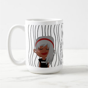 Taza De Café Una Maravillosa Mujer Tiró Mug. ¡Elige Tu Mirada!