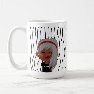 Taza De Café Una Maravillosa Mujer Tiró Mug. ¡Elige Tu Mirada!