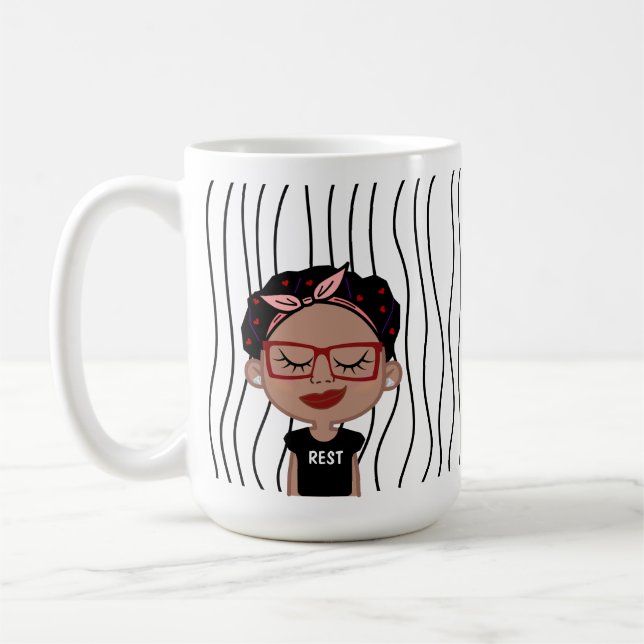 Taza De Café Una Maravillosa Mujer Tiró Mug. ¡Elige Tu Mirada! (Izquierda)