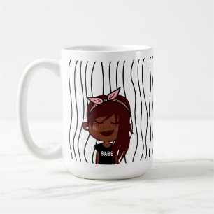 Taza De Café Una Maravillosa Mujer Tiró Mug. ¡Elige Tu Mirada!