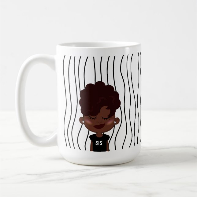 Taza De Café Una Maravillosa Mujer Tiró Mug. ¡Elige Tu Mirada! (Izquierda)