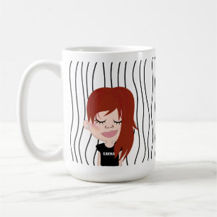 Taza De Café Una Maravillosa Mujer Tiró Mug. ¡Elige Tu Mirada!