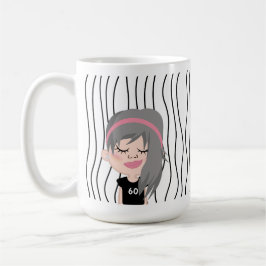 Taza De Café Una Maravillosa Mujer Tiró Mug. ¡Elige Tu Mirada!