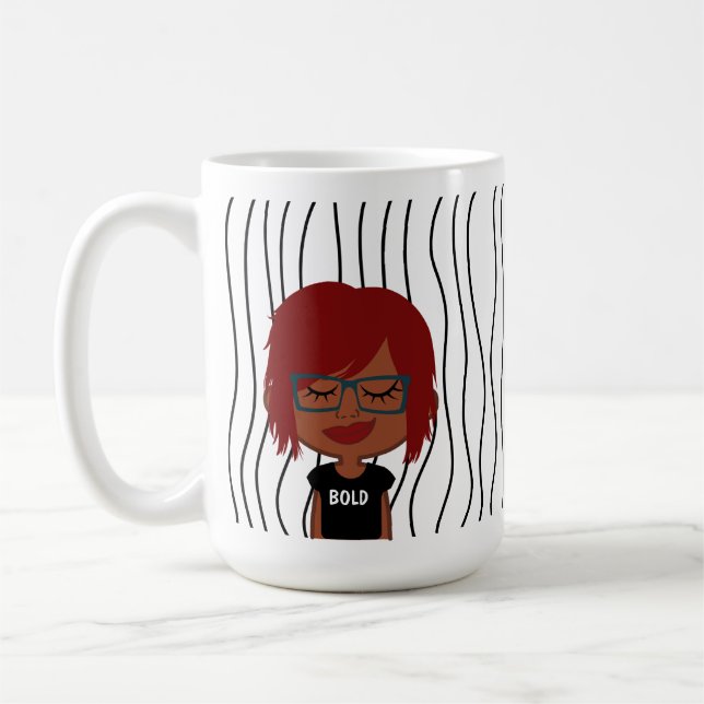 Taza De Café Una Maravillosa Mujer Tiró Mug. ¡Elige Tu Mirada! (Izquierda)