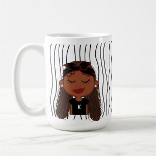 Taza De Café Una Maravillosa Mujer Tiró Mug. ¡Elige Tu Mirada!