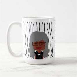 Taza De Café Una Maravillosa Mujer Tiró Mug. ¡Elige Tu Mirada!