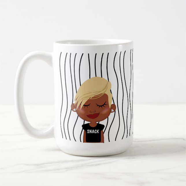 Taza De Café Una Maravillosa Mujer Tiró Mug. ¡Elige Tu Mirada! (Izquierda)