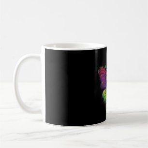 Taza De Café Una mariposa de color arcoiris