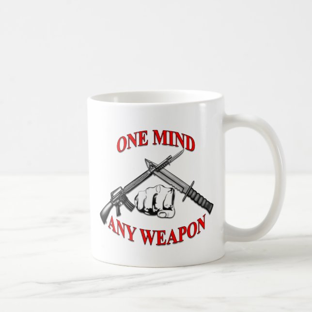 Taza De Café Una mente cualquier arma MCMAP (Derecha)