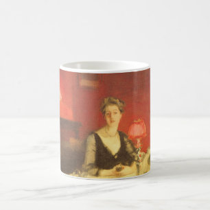 Taza De Café Una mesa de comedor por la noche por John Singer S
